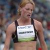 Amy Mortimer catches her breath.