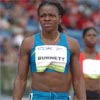 Former LSU star Marian Burnett of Guyana gets ready for the 800-meter run.