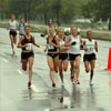 As the miles went by, runners began to drop off the back of the lead pack.