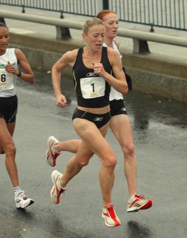 With less than two miles to go, it looked like it was going to be a three-woman race.