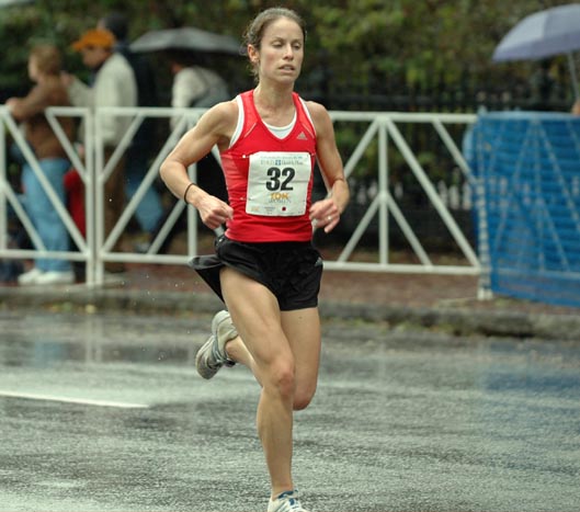 Tara Wojciechowski, 30, of the adidas Raleigh Track Club finished 21st in 34:57.