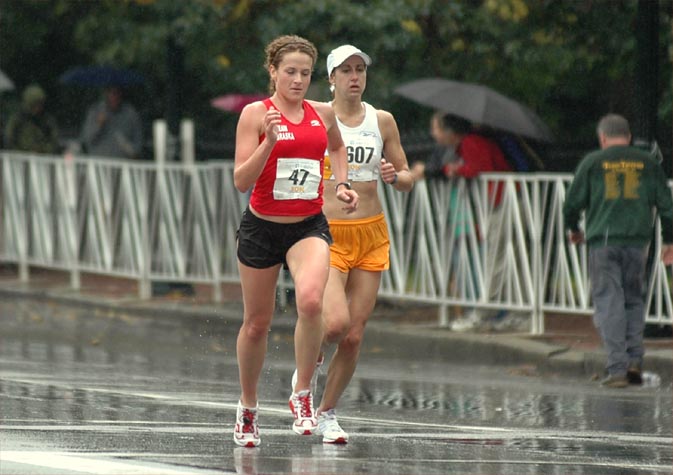 Molly Engel, 22, of Team Nebraska (#47) finished 42nd in 36:45.