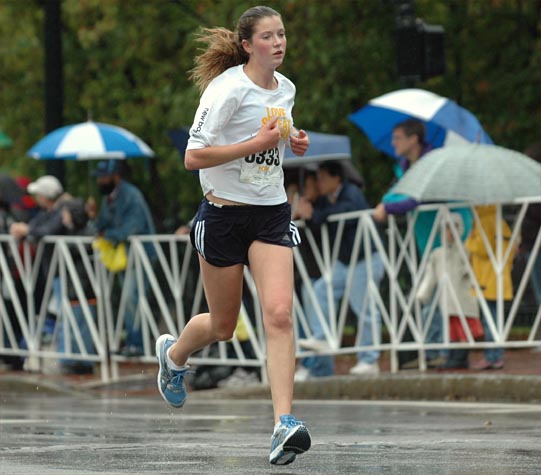 Kate Chwasciak, 15, of Webster, New Hampshire, finished 76th in 40:48.