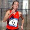 Lucinda Hull of the adidas Raleigh Track Club finished 14th in 27:37.