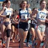 Ann Marie Brooks-Schwabe leads Amy Begley and Briana Shook.