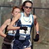 Heading around the track, with less than 200 meters to go, Amy Rudolph led Katie McGregor by a slight margin.