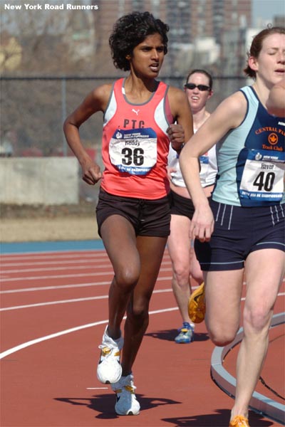 Veena Reddy finished 22nd in 27:55.