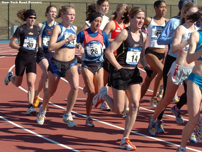 Cook leads #26 Carmen Troncoso, #24 Carrie Messner, and #30 Cassandra Henkiel.