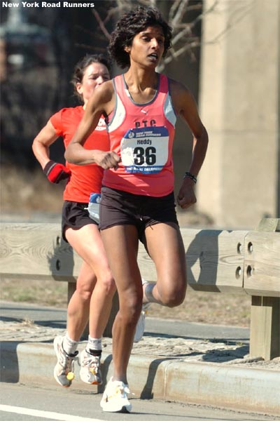 Rising marathon star Veena Reddy.