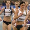 Shayne Culpepper, Amy Rudolph, and Lauren Fleshman stick close together.