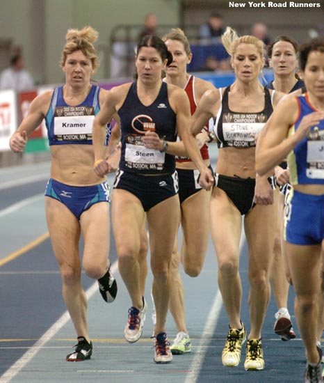 L-R: Sarah Kramer, Karen Steen, and Catherine Stone-Borkowski follow Lorraine Jasper.