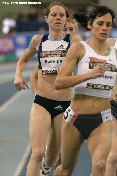 Amy Rudolph also coaches, she is an assistant cross country and track coach at Bryant University.