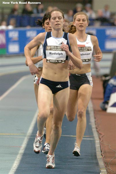 With five laps to go, it's a three-woman race.