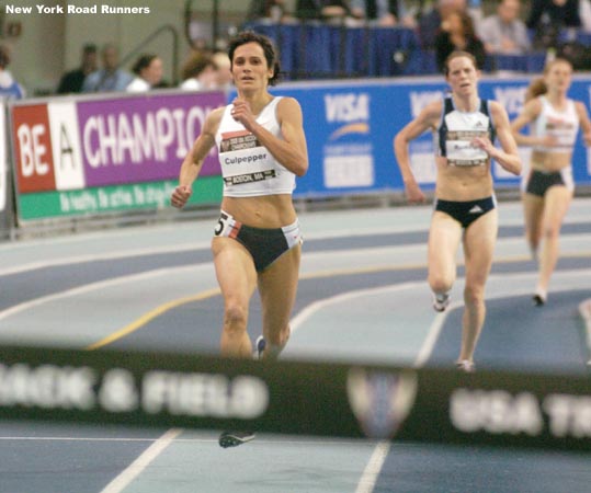 Shayne Culpepper's strategy paid off, as she won her second-straight USA Indoor 3,000m title...