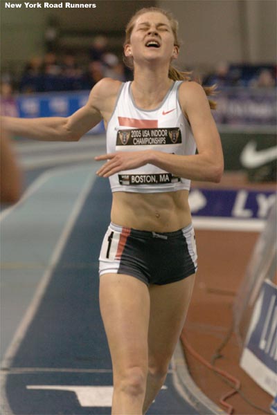 Lauren Fleshman finished third in 8:59.93.