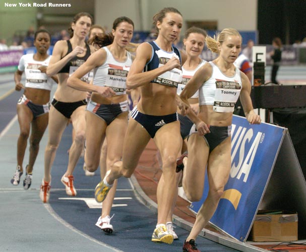 Toomey later said that she was surprised to find herself in the lead so early in the race.