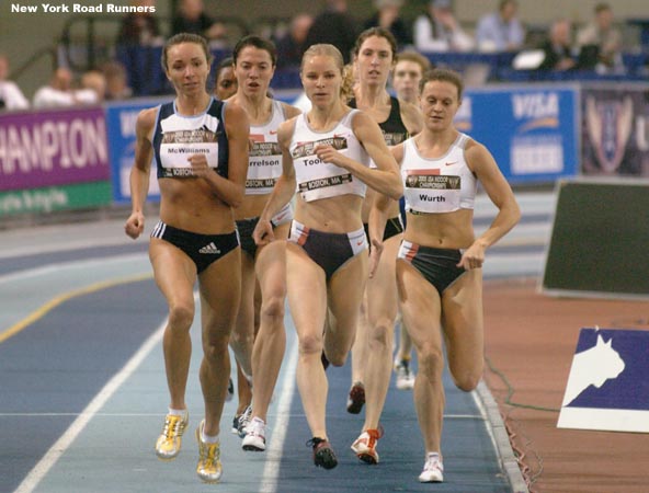 After a sensational indoor campaign in 2004, Jen Toomey tore cartilege in her knee...