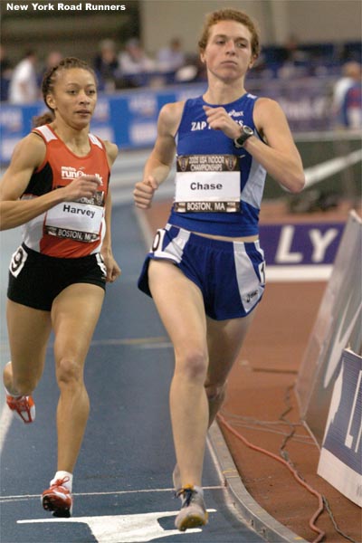 Amanda Chase leads Alisa Harvey.