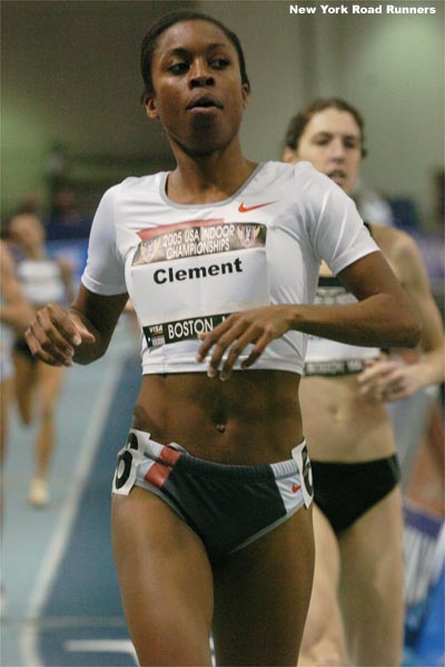 Treniere Clement, who is steadily moving up the 1,500m ranks, grabbed second place in 4:14.20.