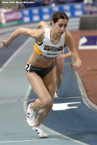 Bohlke at the start of the first 800m prelim.