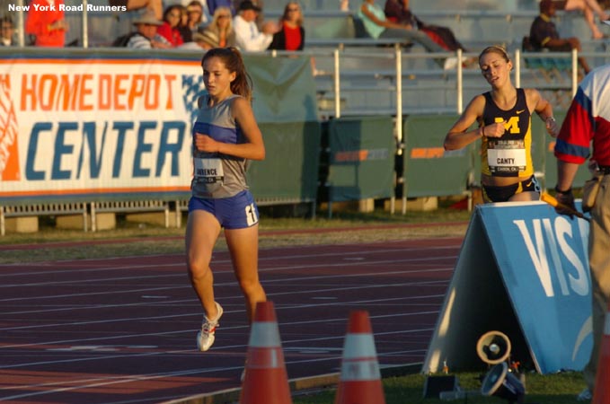 The race came down to a kick between Lawrence and Canty. Lawrence was first across the line in 9:44.85 with Canty second in 9:45.91. VanLeuven came back to grab third.