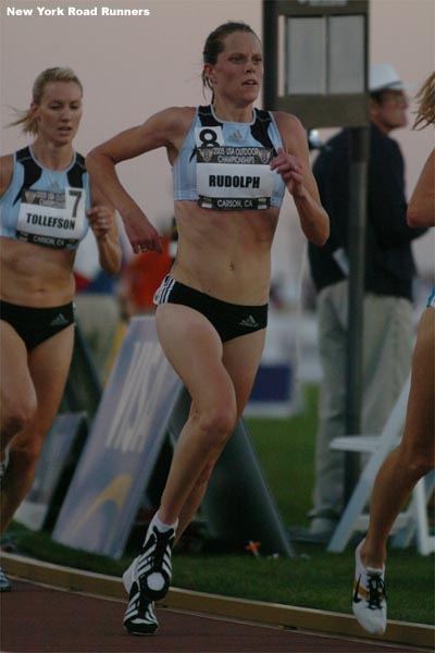 Amy Rudolph ran in third place.