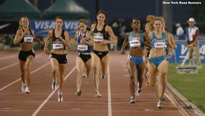 Treniere Clement (second from right) won the first 1,500m heat in 4:13.95. All but two athletes advanced from this heat. Unfortunately, Tollefson was one of the ones who didn't.