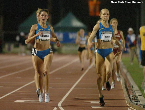 Sarah Schwald won the second heat in 4:13.25 and Jen Toomey finished a close second in 4:13.26. Only three athletes did not advance from this prelim, and unfortunately one of them was Culpepper.