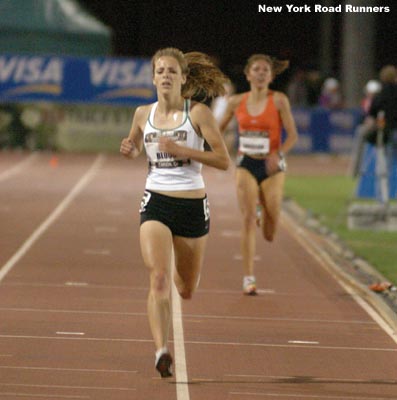 Blood, a high school junior from New York, managed to hold off Anderson for the win, 16:30.90 to 16:33.32.