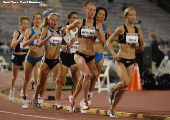 Blake Russell was one of the primary pacesetters in the women's 10,000m. By the time this race rolled around the stadium was so dark that it was virtually impossible to get...