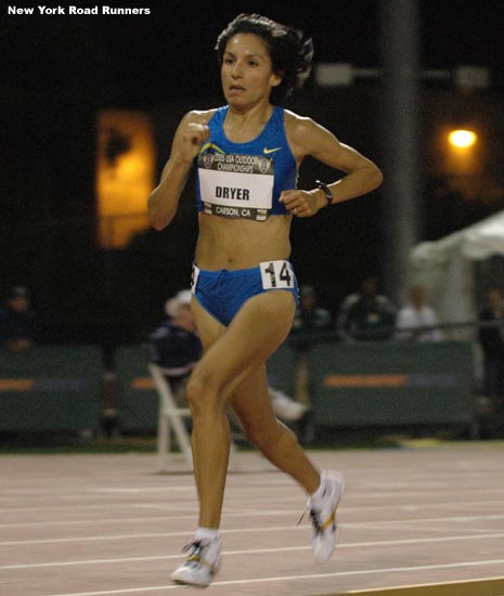 It was surprising to see Elva Dryer, who had won the Bolder Boulder 10K in late May and was clearly in good shape, dropping off the lead pack, but this was one of the most competitive U.S. women's 10,000s in years. Dryer finished fifth in 32:00.91.