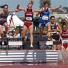 There were only five girls in the junior 3,000m steeplechase. L-R: Marie Lawrence, Lindsay Allen, Hilary McClendon, Amanda Thornberry, and Shelby Brice.