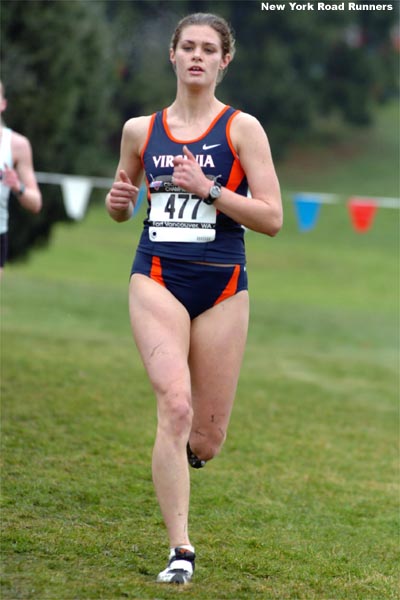 Virginia freshman Emily Harrison.