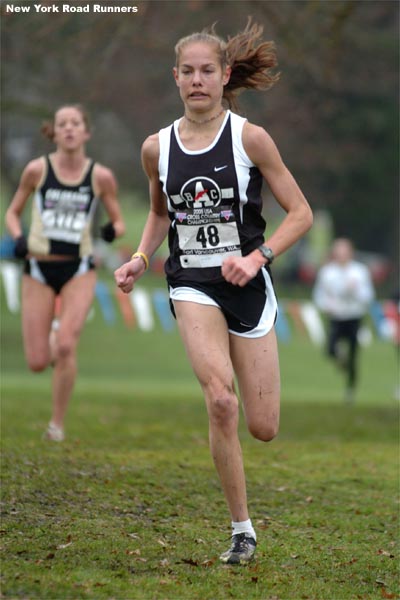 Chock may have gone too hard too soon, though, and she struggled in the final half mile.