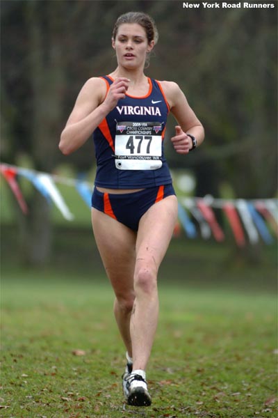 Virginia freshman Emily Harrison.