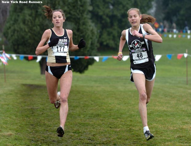 ...her nearest competitor in 21:50.1 on the soft and muddy 6K course.