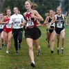 One of Scherf's primary competitors here, Liza Pasciuto (running behind #48 Caitlin Chock), finished 13th at the NCAA XC meet in November.