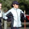 Shayne Culpepper (in hat), a two-time U.S. Olympian, was one of the race favorites.