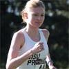 Melissa Donais, running for the SISU Project.