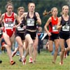 The start of the Open Women's 8K race. The top six finishers would qualify to represent the U.S. at the World Cross Country Championships in France in March.