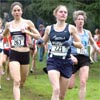 Megan Daly leads Erika Aklufi (left) and Liz Wilson.