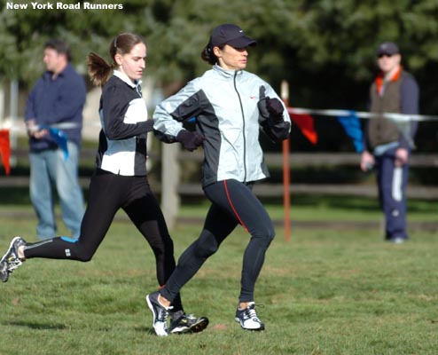 Shayne Culpepper (in hat), a two-time U.S. Olympian, was one of the race favorites.