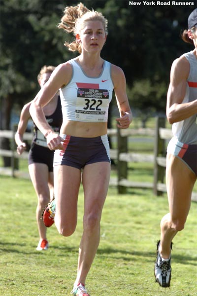 Lauren Fleshman finished sixth in the 8K race one day earlier.