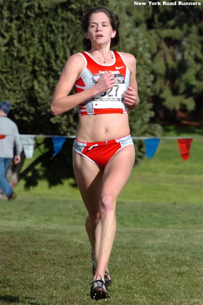 Eri Macdonald of the Farm Team, Inc. finished 23rd in 14:39.3.