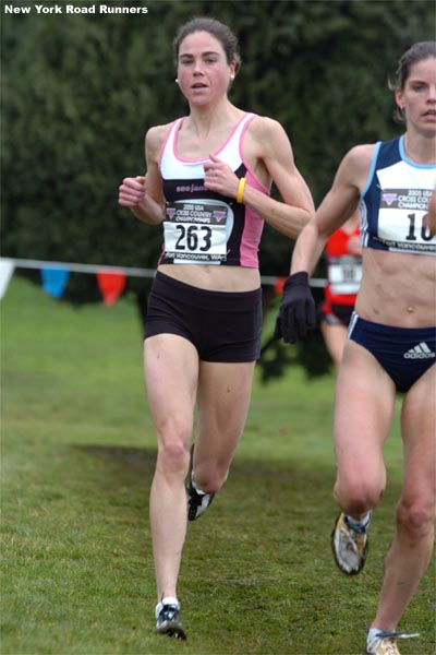 Aklufi led her See Jane Run team to victory at the USATF National Club XC Championships in December 2004.