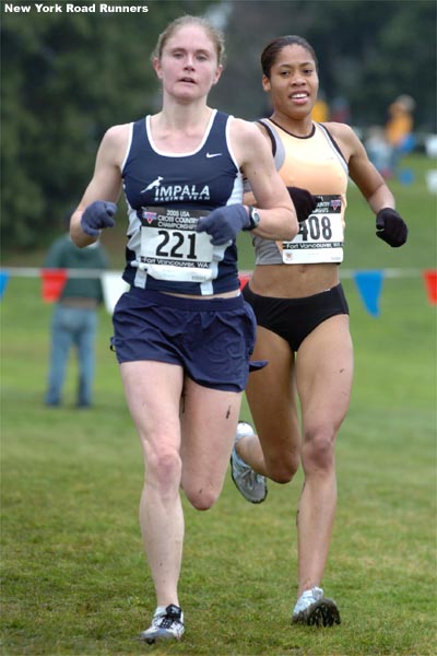 Megan Daly of the Impala Racing Team leads former American University star Samia Akbar.