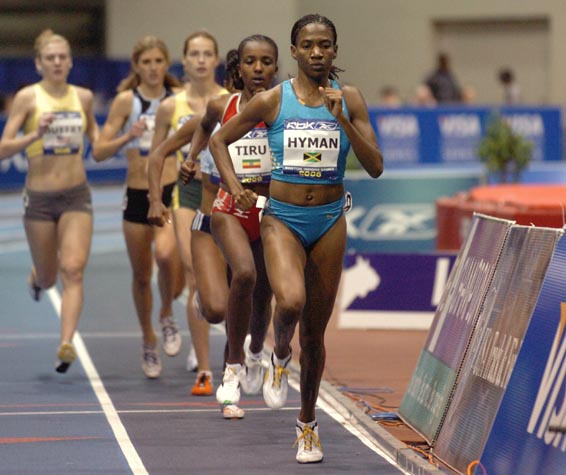 Mardrea Hyman of Jamaica was the designated rabbit.