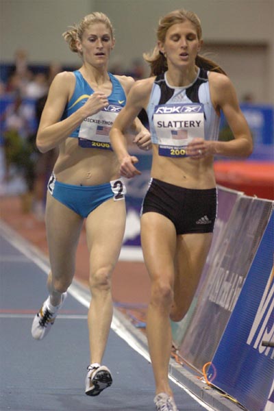 Sara Slattery leads Sharon Dickie-Thompson.