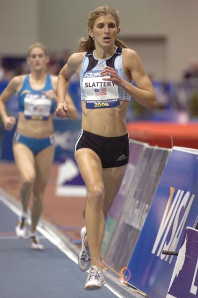 Sara Slattery began to pull away from Dickie-Thompson over the final laps.