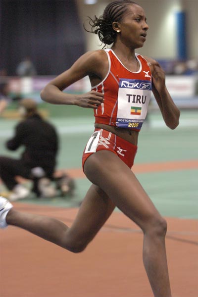 Though she's small, Tirunesh Dibaba has a large stride.